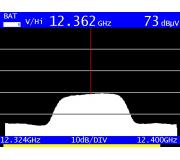 TP 12362V Towercom - Kmitotov spektrum transponderu na 60cm ofset