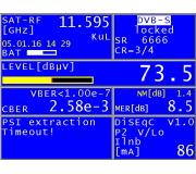 SCPC kanl CNN po pondlnm zven vkonu transponderu na 11596V
Eutelsat 10A (10,0E) Antna T90