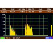 Spektrum downlink kanal T-Mobile LTE 800 a na lev stran multiplexy ze ikova (59). Stejn mic msto jako na obr 357